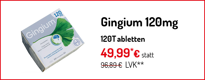 Angebot Gingium 120mg