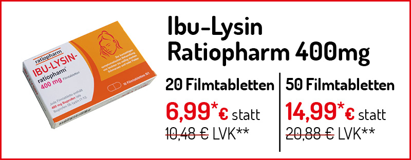 Angebot Ibu-Lysin Ratiopharm 400mg